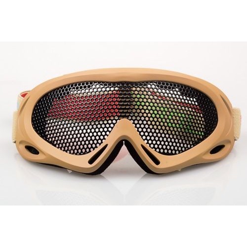 Nuprol Mesh Goggles (Large) (Tan), The Nuprol Mesh Eye Protection delivers rugged, game-ready safety for airsoft players seeking full-field coverage without compromise